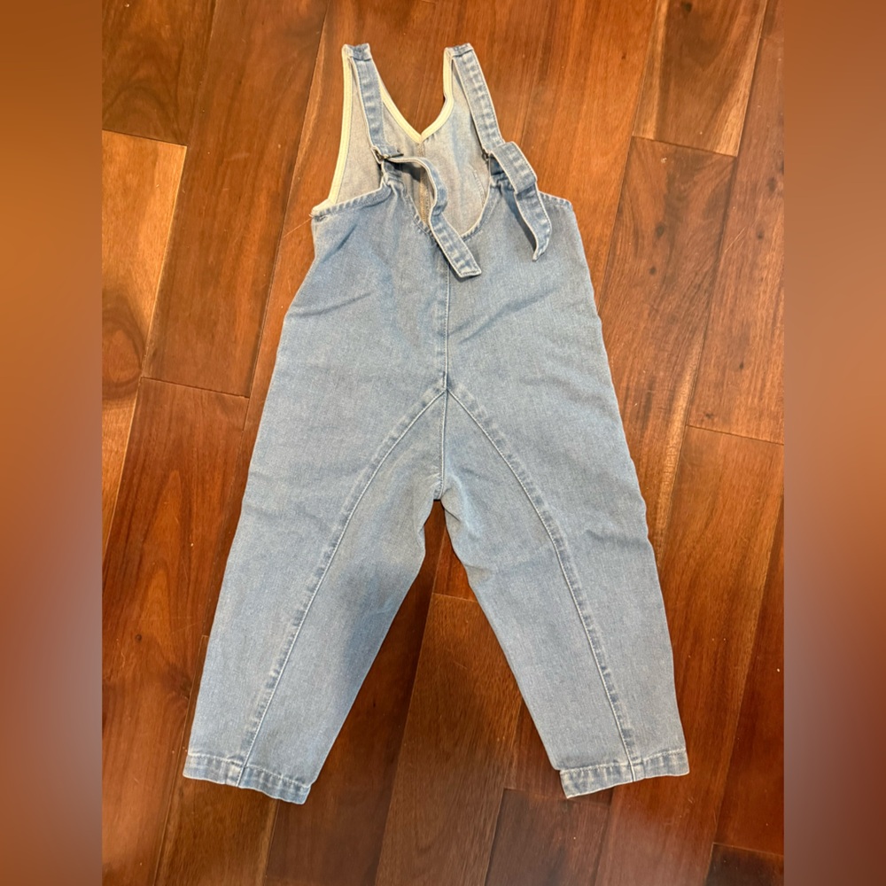 NEVER WORN! KId’s Light Wash Denim Overalls - Picture 2 of 2